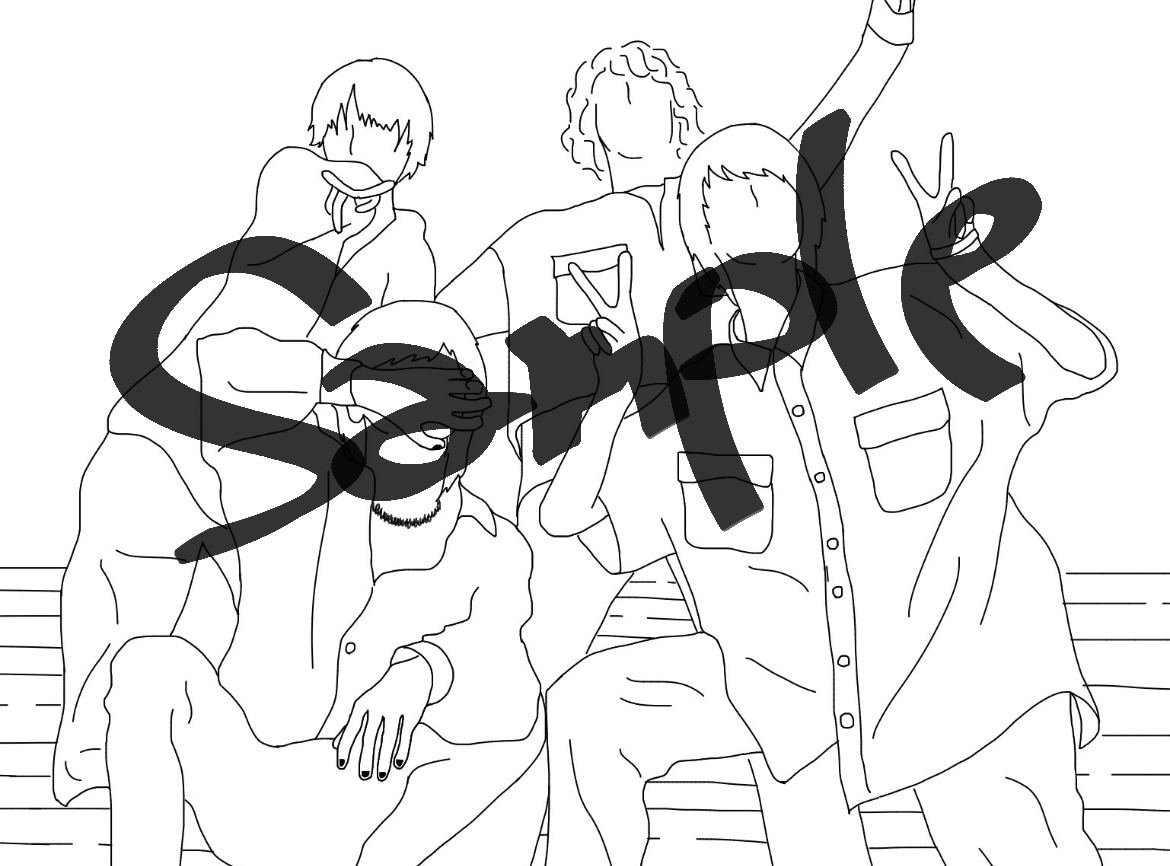 線画を用いた人物のイラスト作成いたします SNSのアイコンなどにご利用ください☺︎商用利用可 イメージ6