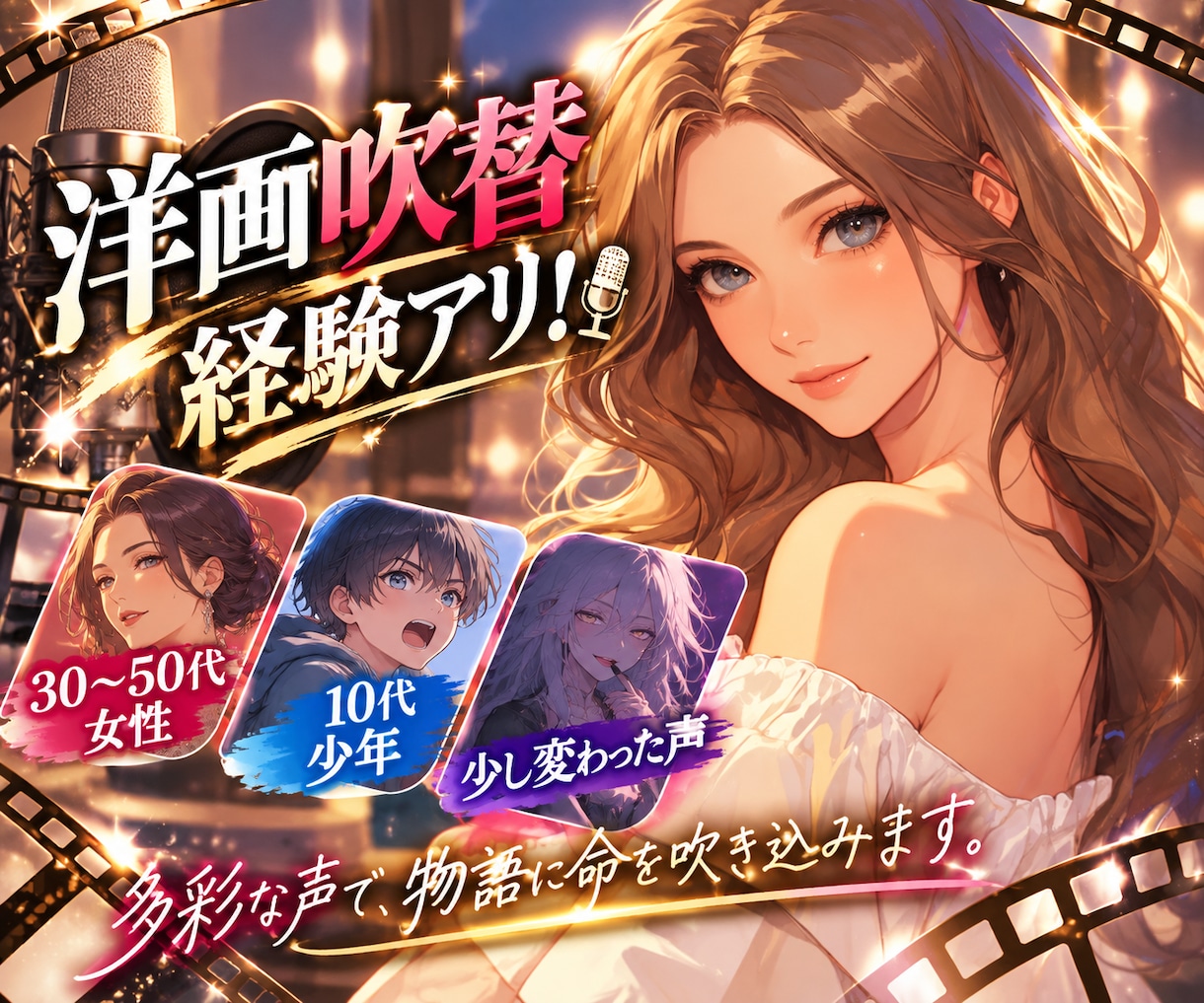 温度感のある声を届けます 心の動きが伝わる、自然で繊細なキャラクターボイス イメージ1
