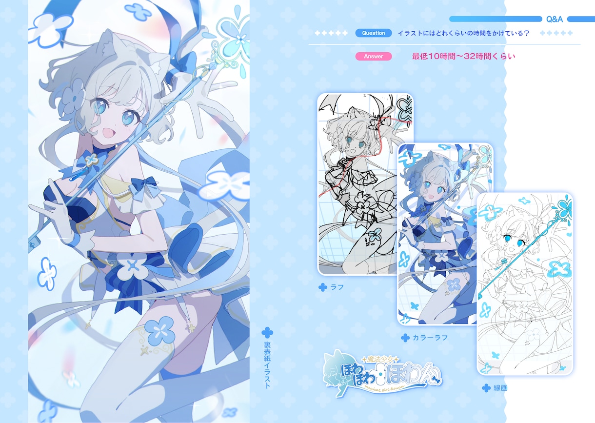 可愛らしいキャラデザ・Live2d原画を描きます 透明感のある可愛らしいイラストと、バランスのとれたデッサン！ イメージ7