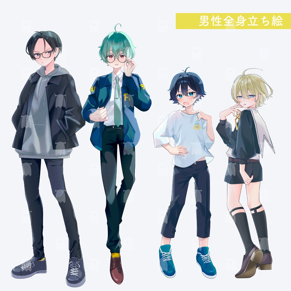 最短納品▶透明感のある立ち絵イラスト制作します TRPGや配信、オリジナルゲームなどに！ イメージ6