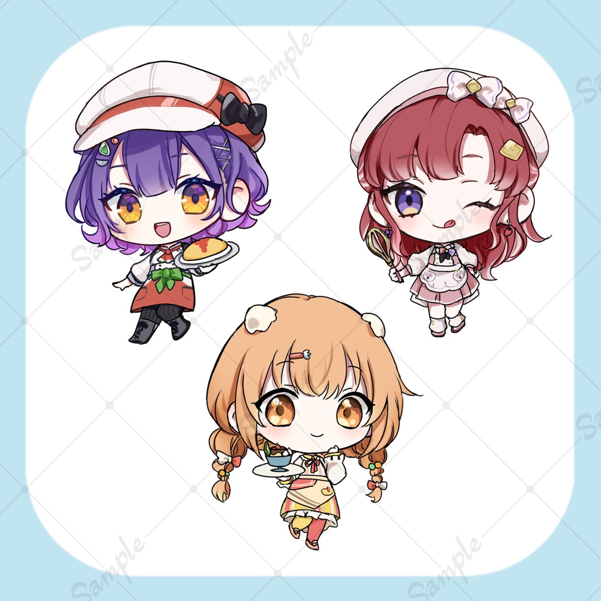 かわいいデフォルメ・ミニキャライラスト描きます アイコン、サムネイル、グッズ等ご使用いただけます✧︎* イメージ5