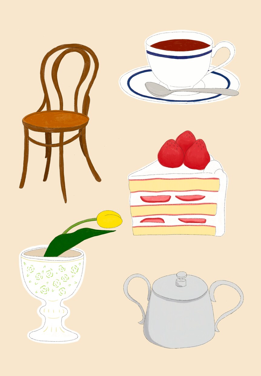 ポップでカラフルなイラスト描きます 線画、パステル、カラフル、植物、カフェ、人物 イメージ2