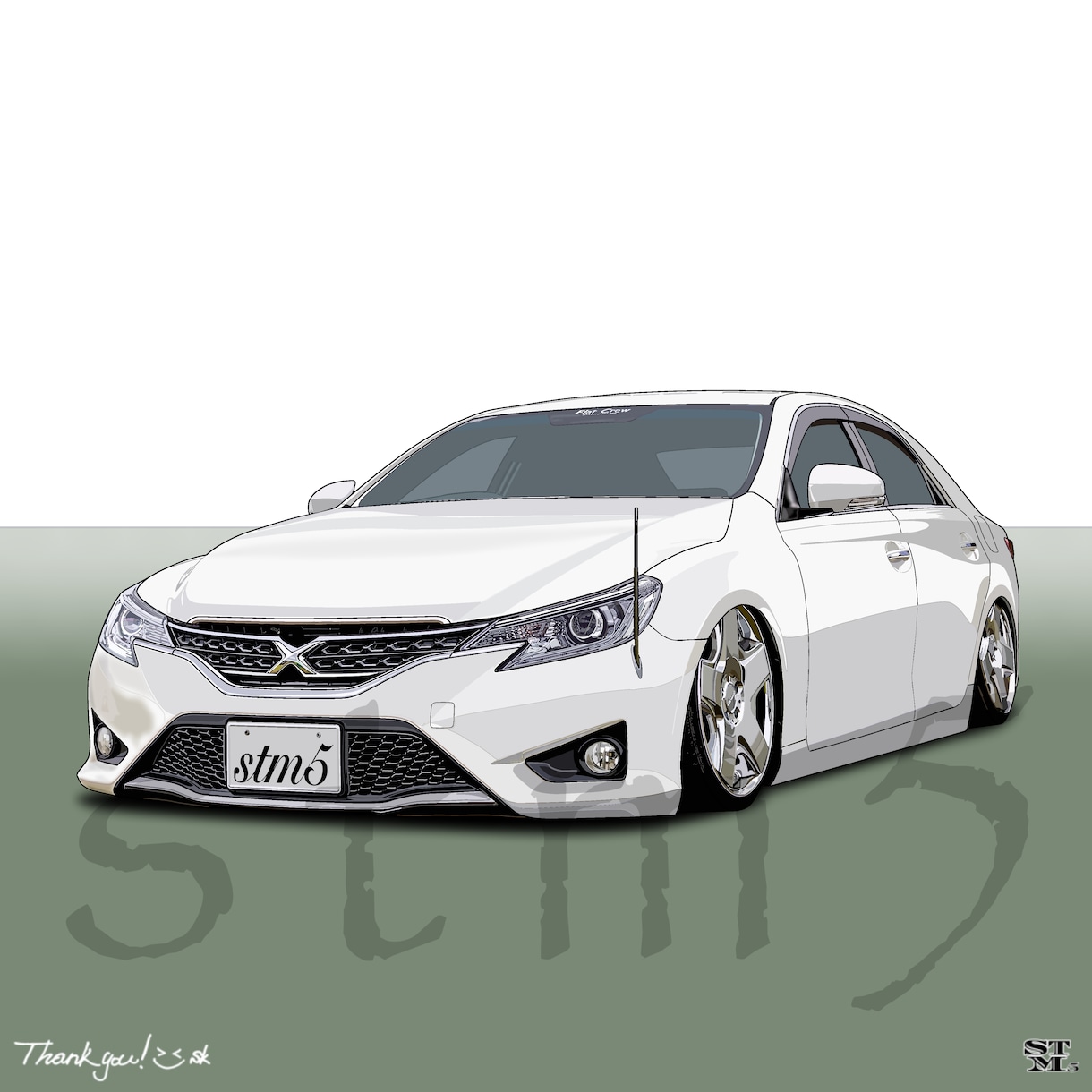 思い出の車をリアルにイラストで描きます 思い出の車を味わい深く、忠実に描きます！　納車記念に！ イメージ2