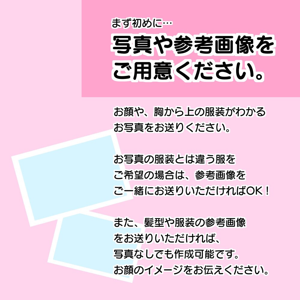 商用OK！ゆるっとシンプルな似顔絵アイコン描きます 番号を選んで簡単♪イメージ通りのアイコンお届けします◎ イメージ2