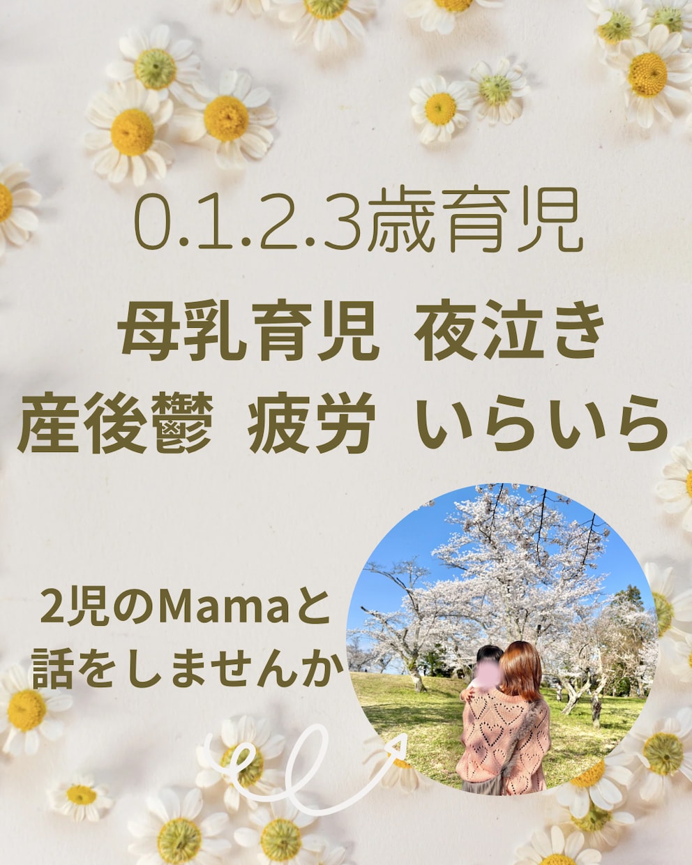 012歳児のママ相談のります 母乳育児 夜泣き 離乳食のこと ２児のママと話しませんか イメージ1
