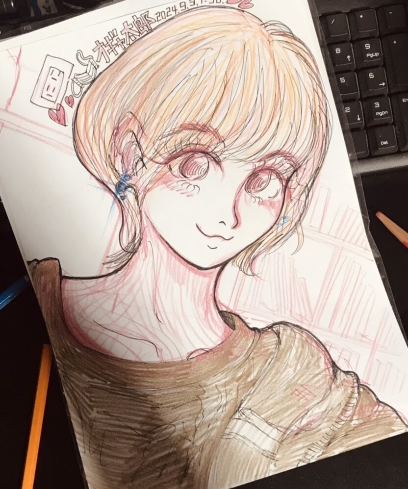 似顔絵描きます スケッチブックから描くアナログ風（ツールでの編集も可） イメージ5