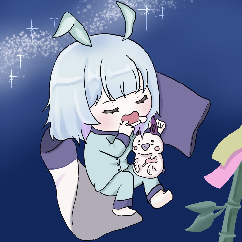 残り2枠限定！可愛い！ねんねミニキャラをつくります ヨダレを垂らしたミニキャラをあなたのキャラクターでつくります イメージ2