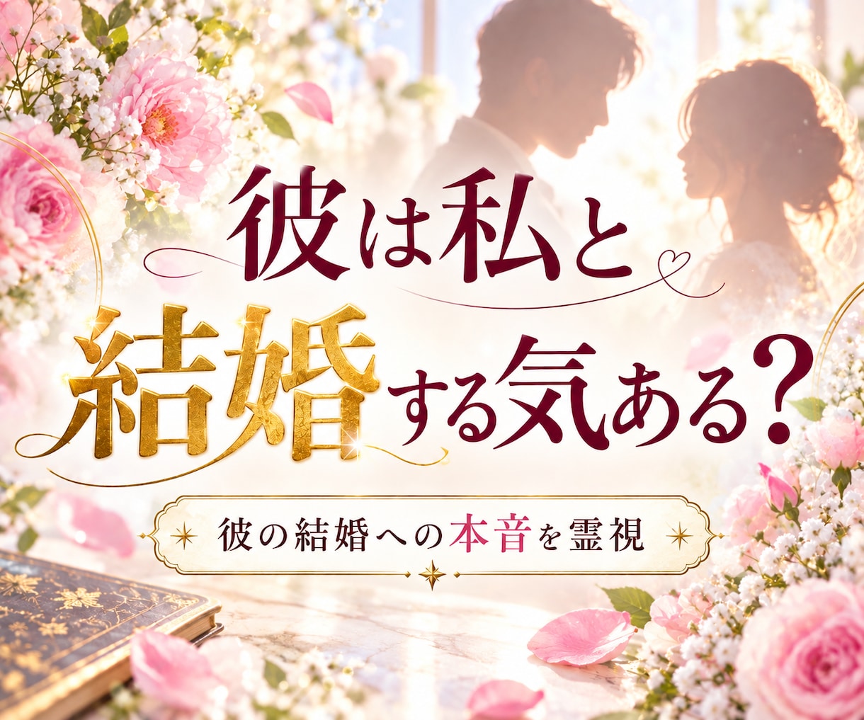 彼は私と結婚する気がある？本音を霊視します 好きなのは分かる。でも、結婚する気はある？ イメージ1