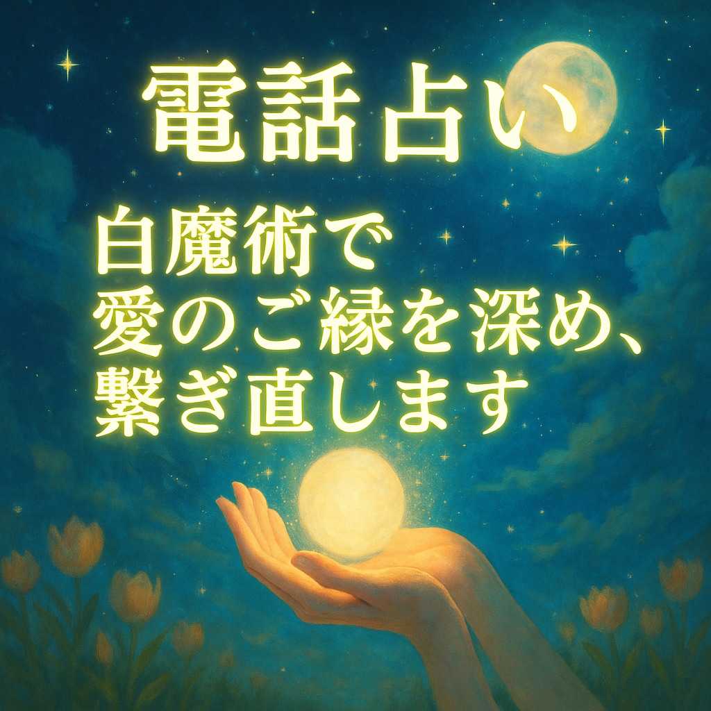 電話占い　白魔術で愛のご縁を深め、繋ぎ直します 復縁・ご縁の修復・今後の展開を見極め、最善の選択を導きます イメージ2