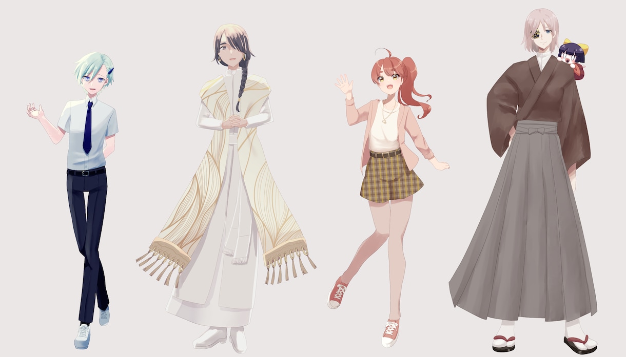 TRPG向け立ち絵制作します あなたのPCやNPCをより生き生きとさせるお手伝いをします！ イメージ7
