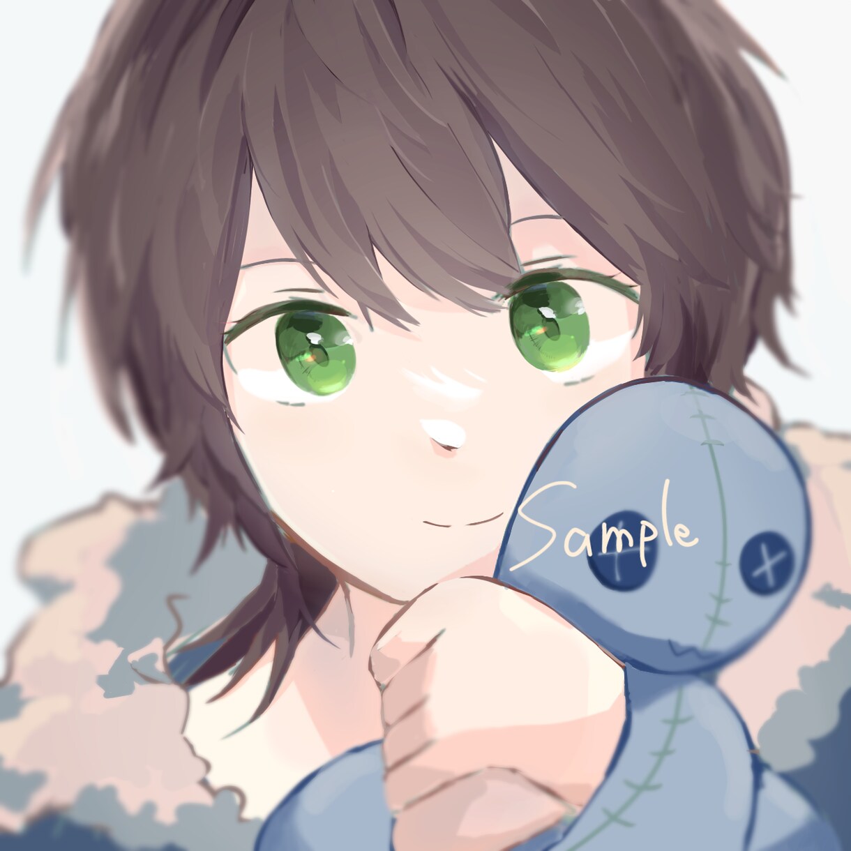かわいいアイコンお描きします キラキラの目を描くのが好きです イメージ2