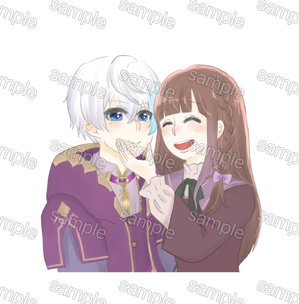 推しとイチャイチャ出来る夢絵アイコン描きます 画面から出てこない推しを隣に！！！ イメージ1