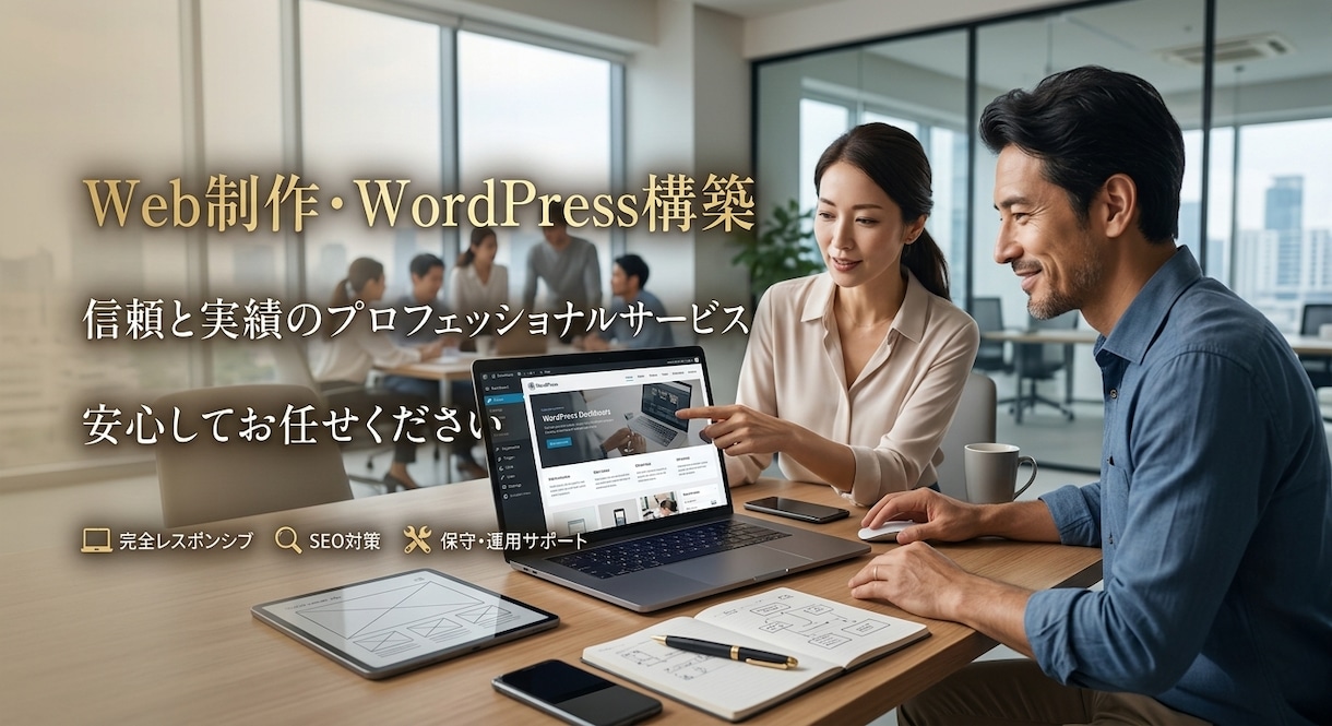 Web制作・WordPress構築します 流入を成果につなげるSEO設計 イメージ1