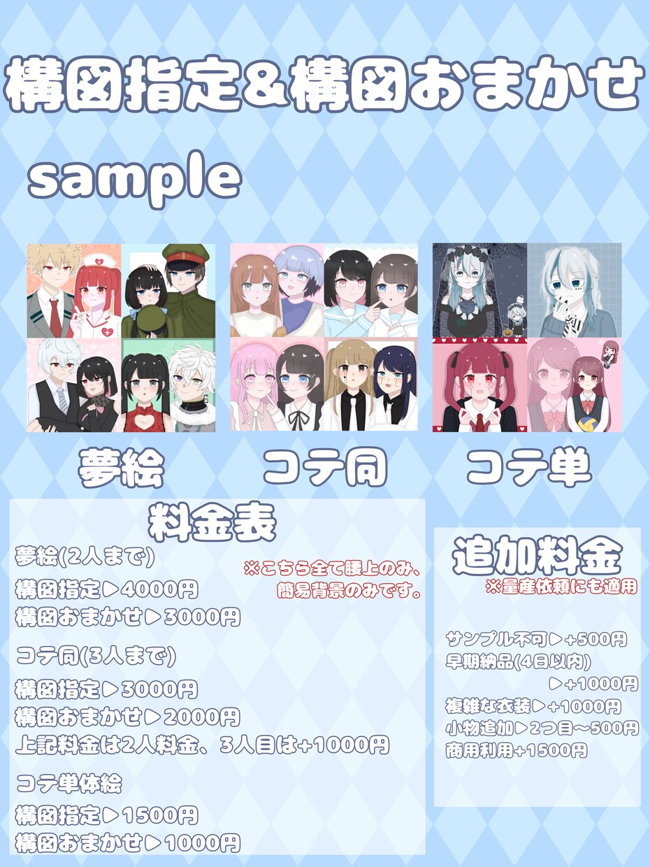 可愛い夢絵をお描きします 夢絵、単体など基本描けない物以外は何でも検討しております◎ イメージ3