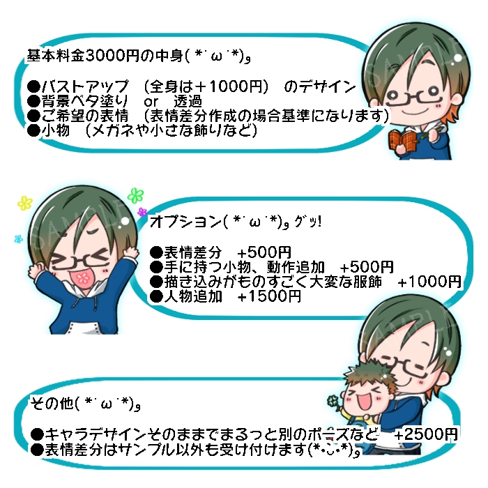 わりとパッキリとしたアイコン描きます SNSや、ブログなどにちょっと癖のあるオリジナルキャラを！ イメージ2