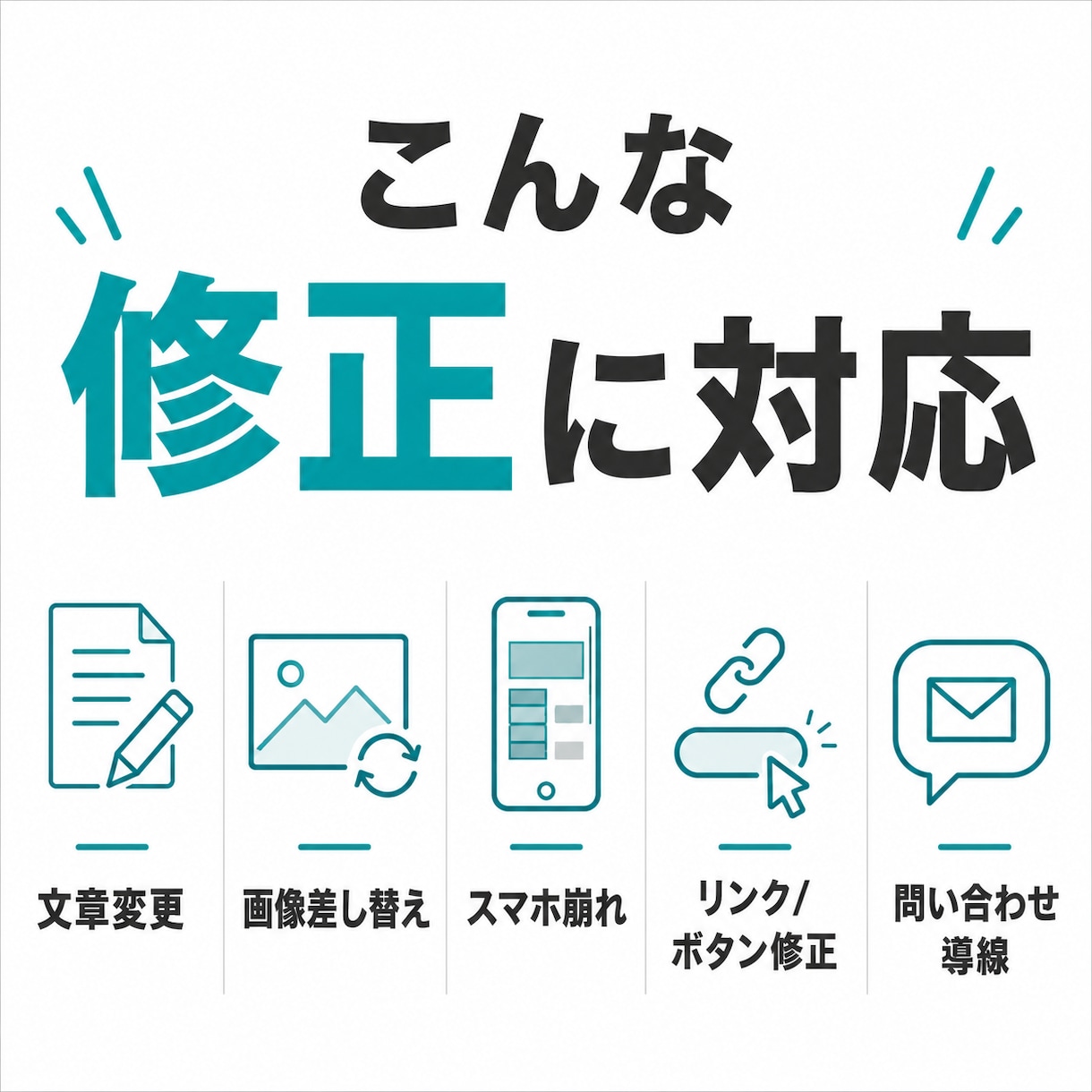 WordPressの文章・画像・リンクを修正します 1箇所3,000円。文章・画像・リンクの差し替えに対応 イメージ2