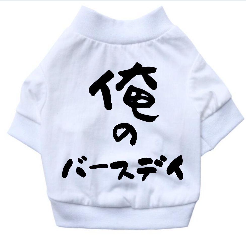 俺のバースディTシャツつくります 文字変更もOK☆可愛い誕生日ペットグッズ イメージ1