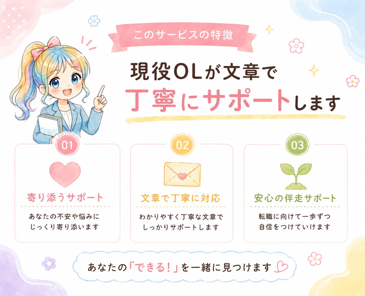 何から始めればいい？」事務へ転職希望相談のります 現役事務OLが本音で答えます｜未経験転職・職場のリアルなど イメージ3