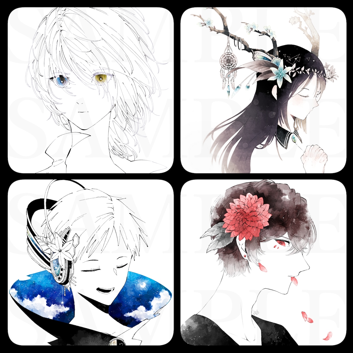 アイコンやヘッダーのみお描きします あなたの活動を応援させてください！ご相談はお気軽にどうぞ！ イメージ4