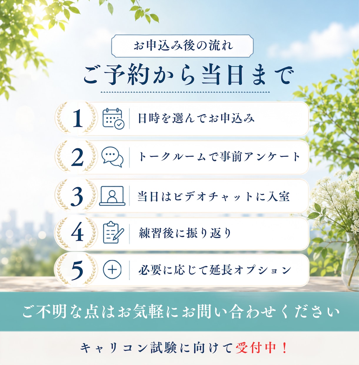 ３回パック：キャリコン実技試験の相手役をやります 現役キャリアコンサルタントがロープレの相手役をやります！ イメージ8