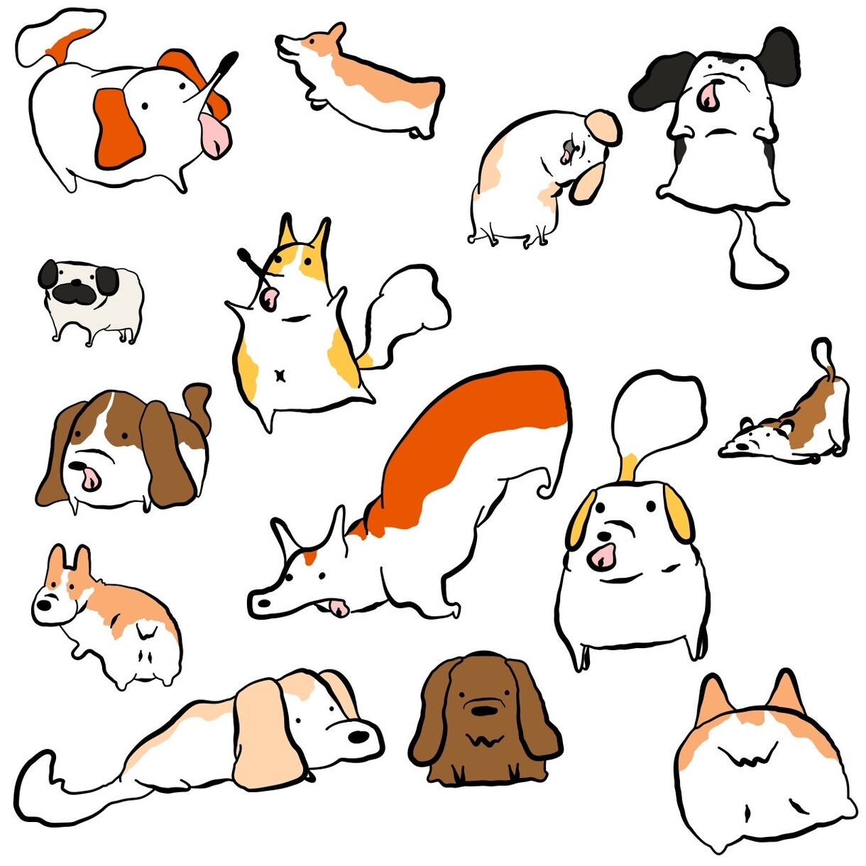 動物のゆるいイラスト描きますます ゆるくデフォルメしたタッチで百獣を描きます。 イメージ1