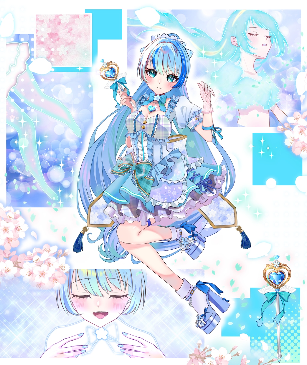 最短当日！IRIAM◎魔法少女イラスト描きます 配信にも！魔法少女衣装のキャラクターを即納でお書きします イメージ6