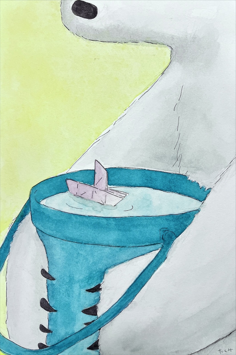 背景少なめ、絵本の1ページのようなイラスト描きます シンプルだけど印象に残る、やさしい水彩イラストを描きます イメージ5
