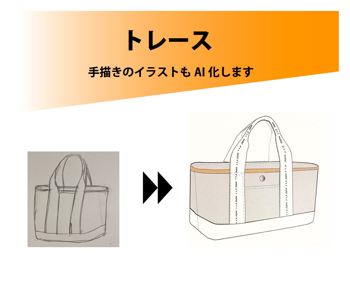イラストレーターでトレース、Aiデータ化します 粗い画像をトレースしてキレイで高品質なデータに変身させます イメージ4
