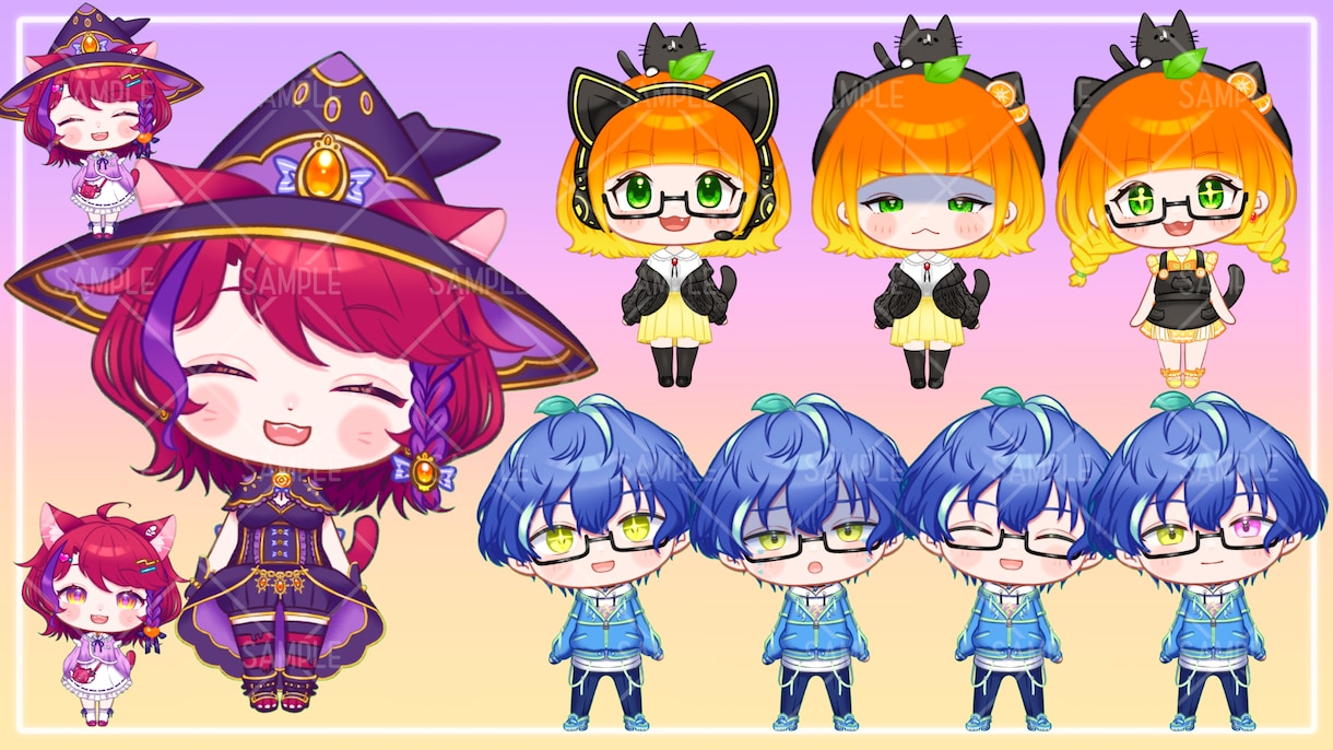 あなたのキャラクター魅力的にお描きします 活動者様向け！１からのキャラデザもお受けします！ イメージ5