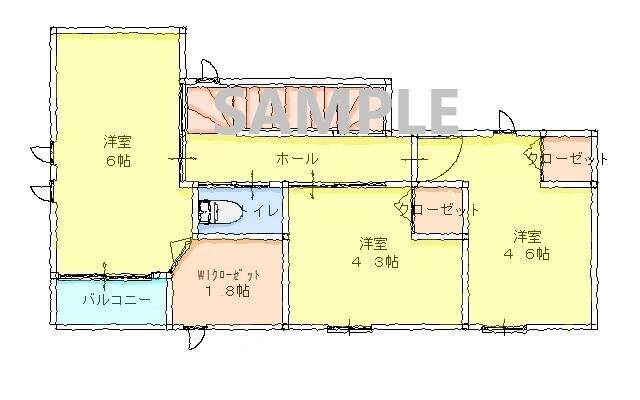 手書き風の平面図を作成します 不動産の広告等で使用していただけると思います。 イメージ2