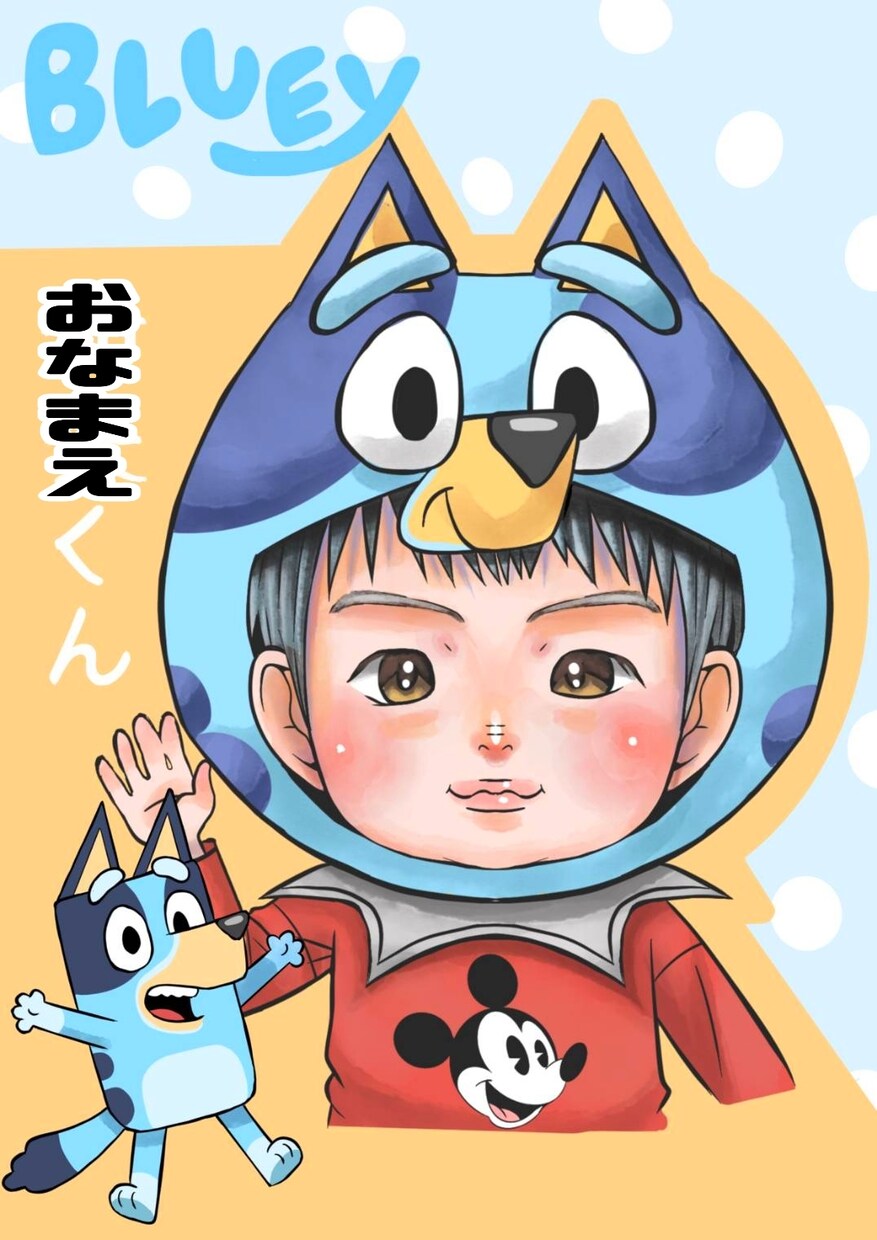 写真から♡デジタル手書きで似顔絵をお描きします 衣装変更OK！写真だけじゃ物足りない方に、おすすめです♡ イメージ9