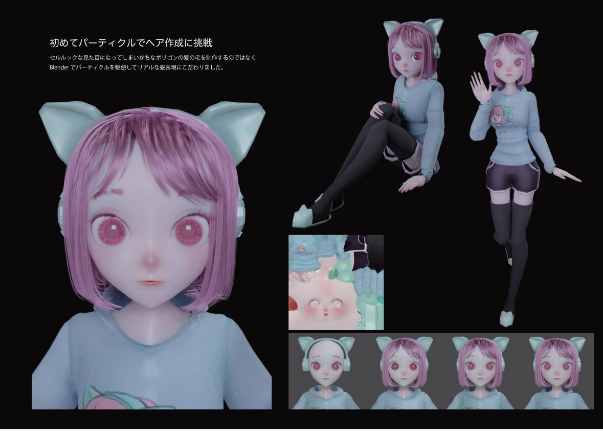 プロがオリキャラのデザイン考案+モデリングします あなただけのオリジナルキャラクターを2dと3dで制作！ イメージ2