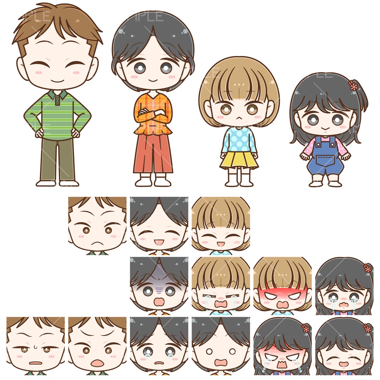 デフォルメ系ポップなカットイラストお描きします 商用可◆Illustrator使用◆イラレデータ納品承ります イメージ2