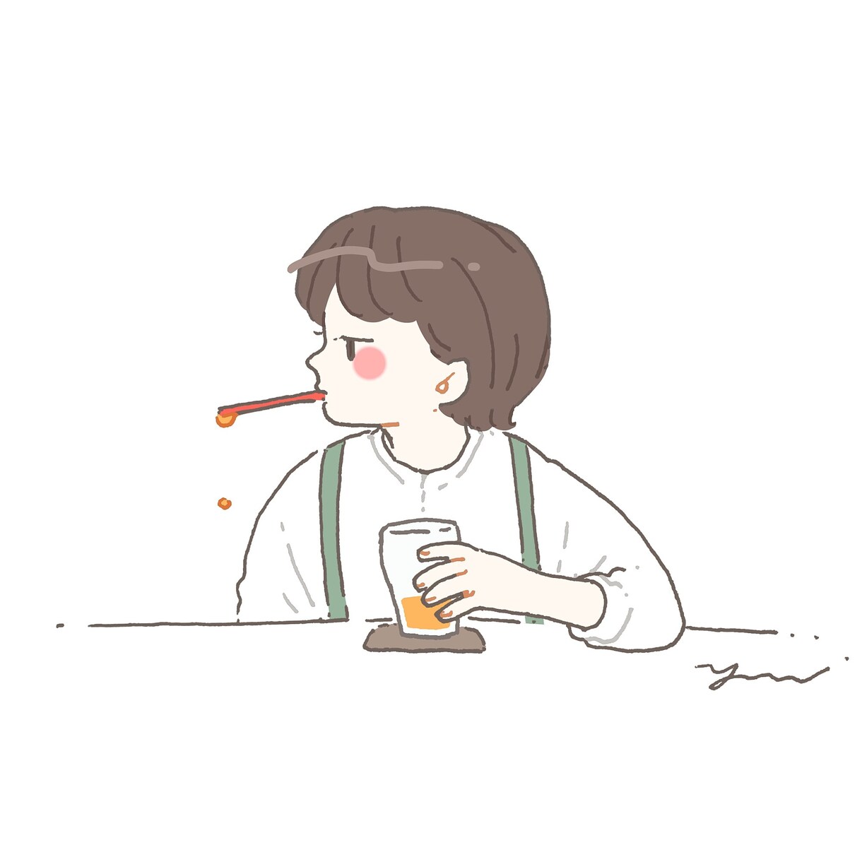 可愛くてオシャレなイラストをお届けします 似顔絵/コーデ/全身絵/カラー/雰囲気/シンプル/手描き イメージ6