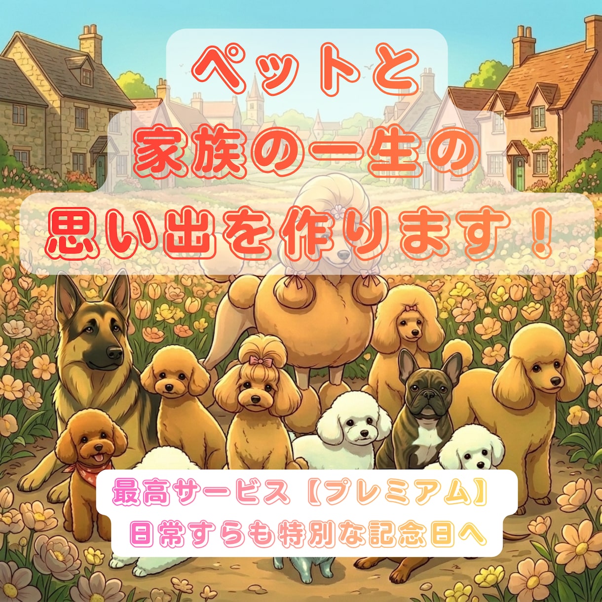 ペットお祝い動画 『プレミアム』をおすすめします 30年の犬の専門家が誕生日に輝く「笑顔の成長記録」の動画制作 イメージ1