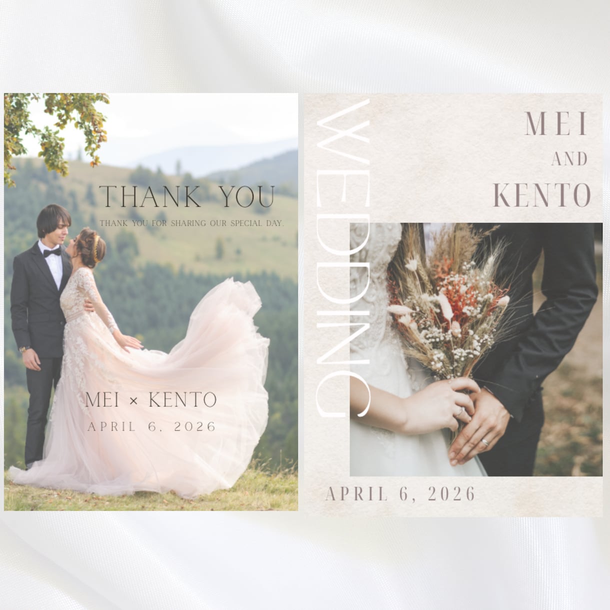 結婚式用上品ナチュラルプロフィールブック制作します ゲストに“センスいいね”と言われる一冊に イメージ3