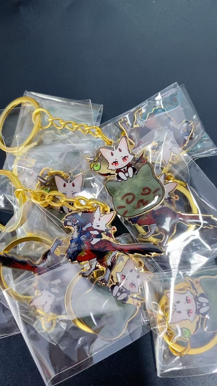 オリジナルの金属製キーホルダーをお作り致します 記念品・キャラクターグッズ・ノベルティ・ギフトにどうぞ イメージ8