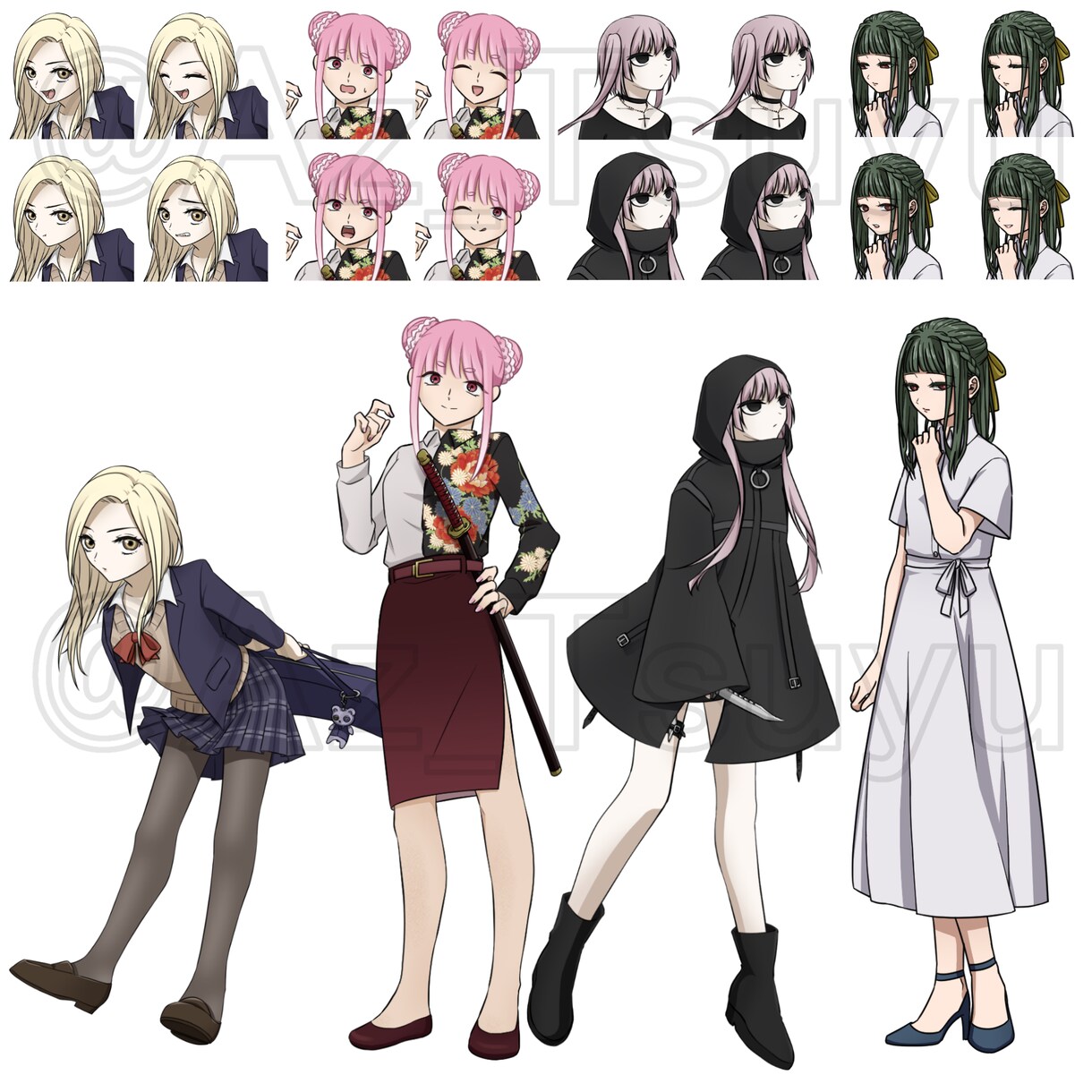 TRPG向け立ち絵をお作りいたします ★差分あり/アニメ塗り/人外対応可 イメージ8