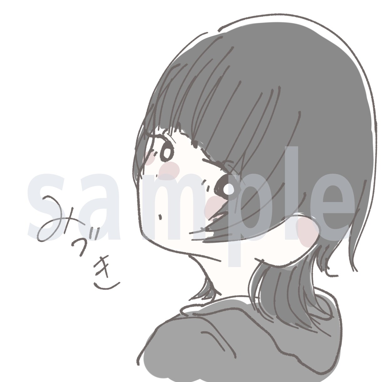 貴方だけのsns用のアイコン描きます sns用の簡単なアイコン作成致します イメージ7
