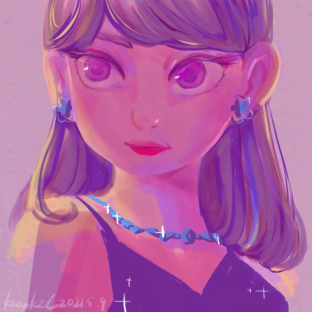 イメージカラーから似顔絵アイコン制作します 個性的で優しく、親しみやすい似顔絵で雰囲気アップ イメージ2