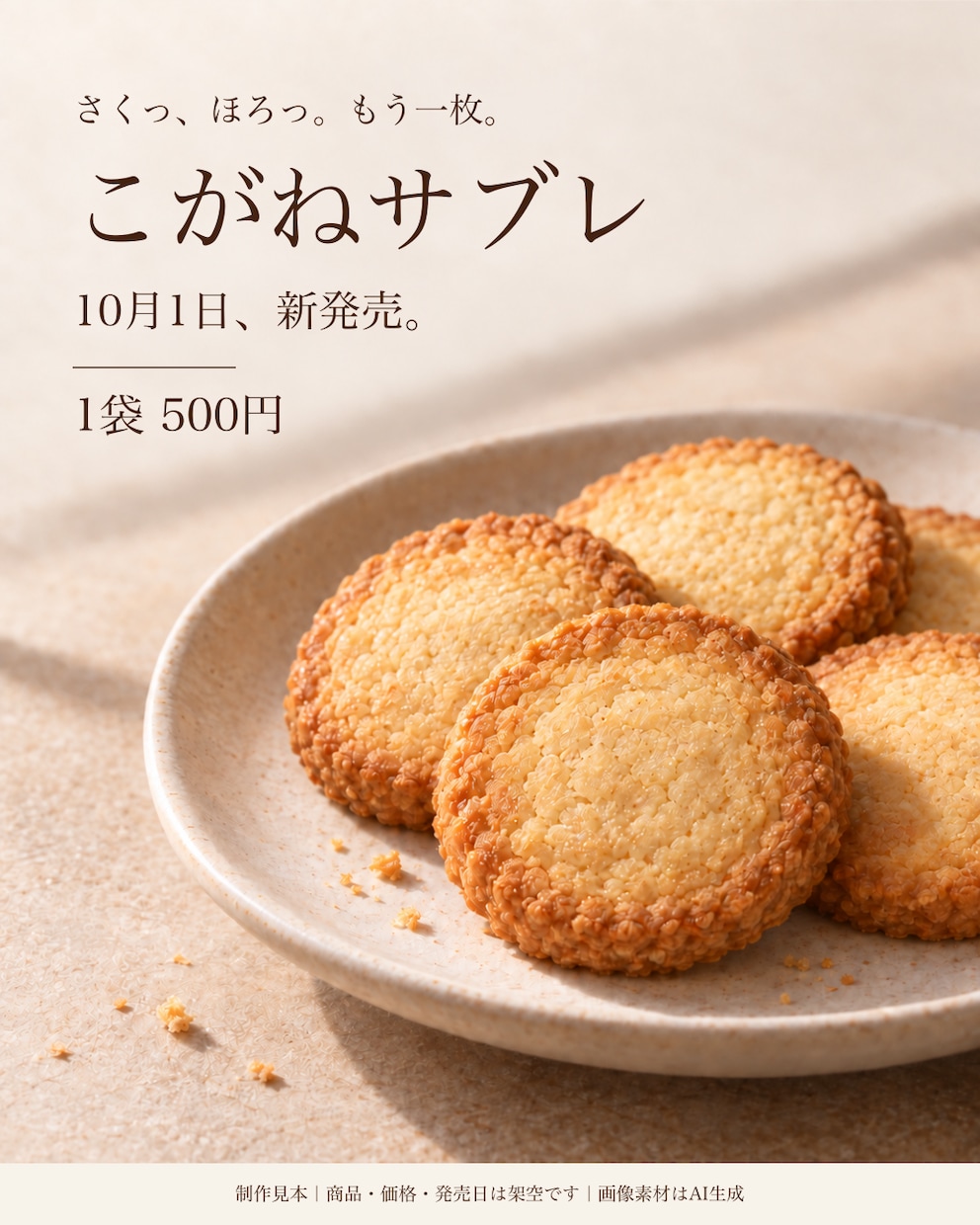 商品写真からSNSの告知画像を2サイズ作ります 写真と掲載内容を送るだけ。統一感のある告知に イメージ2