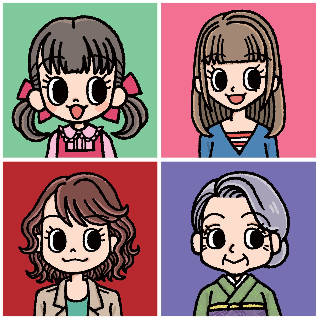 シンプルPOPなアイコン描きます 名刺や各種SNSなどに！プレゼントにも★商用・2次利用OK! イメージ2