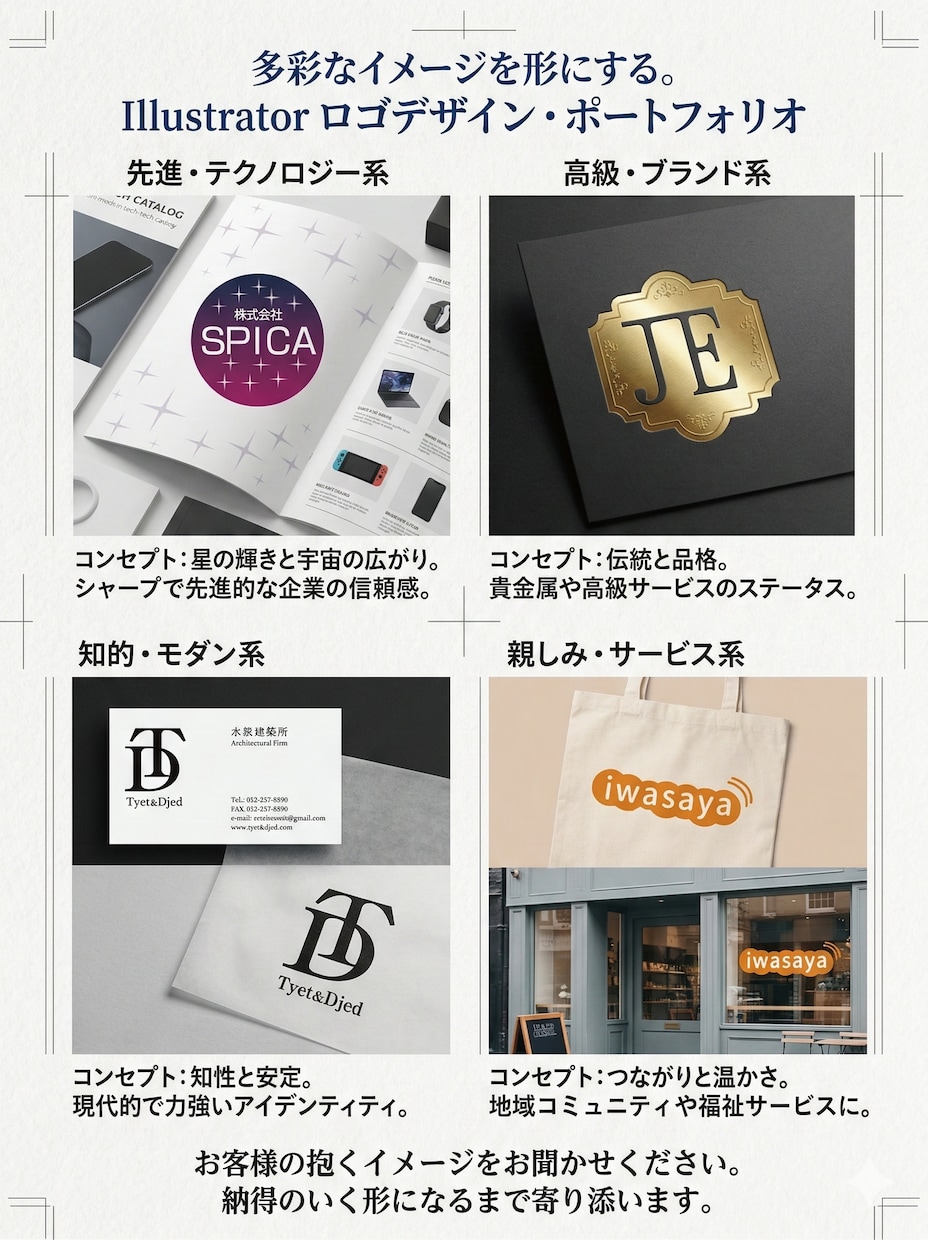 迅速かつ丁寧な対応でロゴや似顔絵を作成します 小さなご依頼でも誠実に取り組みます。 イメージ1