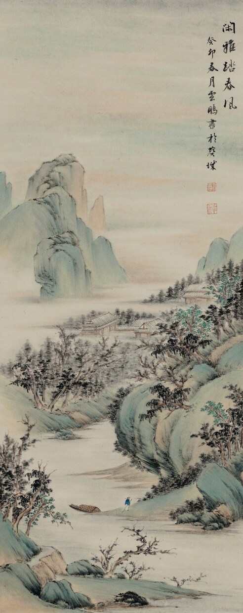 茶室や和室に調和する伝統的な水墨画を揮毫します 宋元時代の古法に基づいた伝統的な水墨表現を得意とします イメージ8