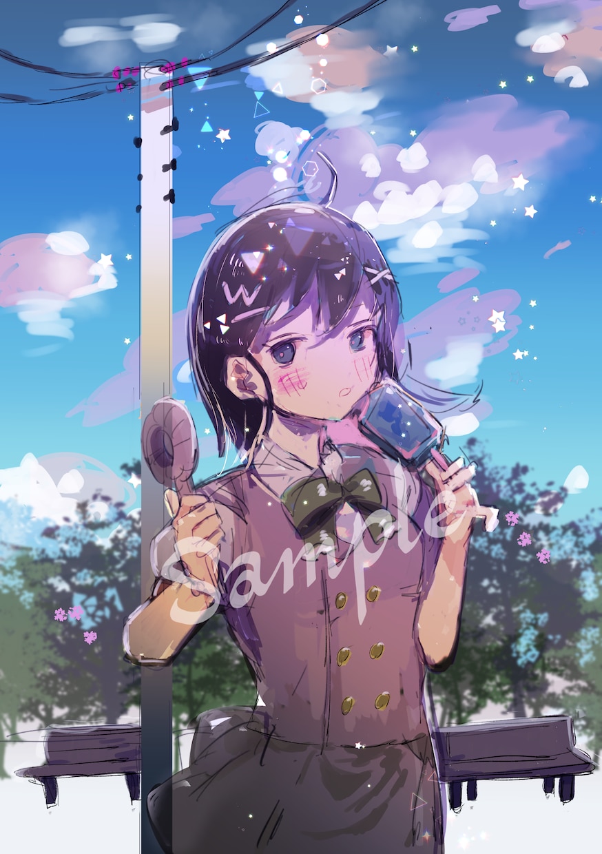 可愛い系!配信・SNS用の一枚絵描きます 表情差分3種付きで活動応援します イメージ2