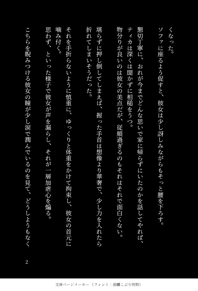 あなただけの夢小説を書きます 夢書き歴5年以上の文字書きが、オリジナル夢小説をお届けします イメージ3