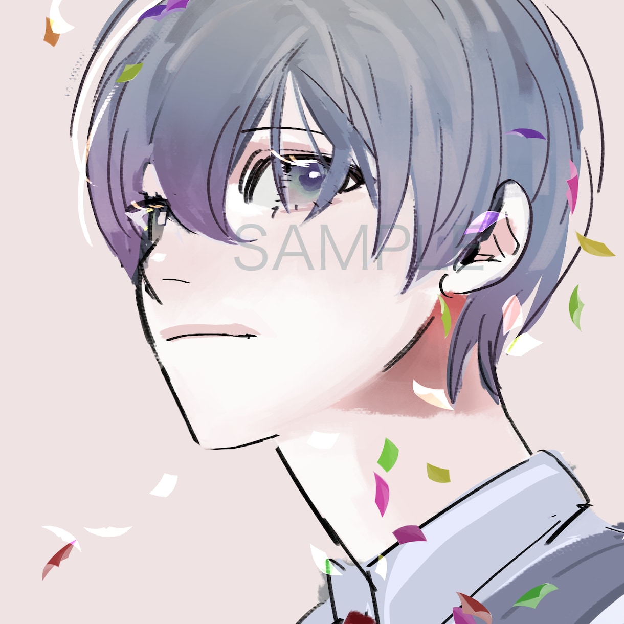 美麗・きれい系のSNSアイコン作成します 目を引くイラストでアクセス数を伸ばしましょう イメージ3