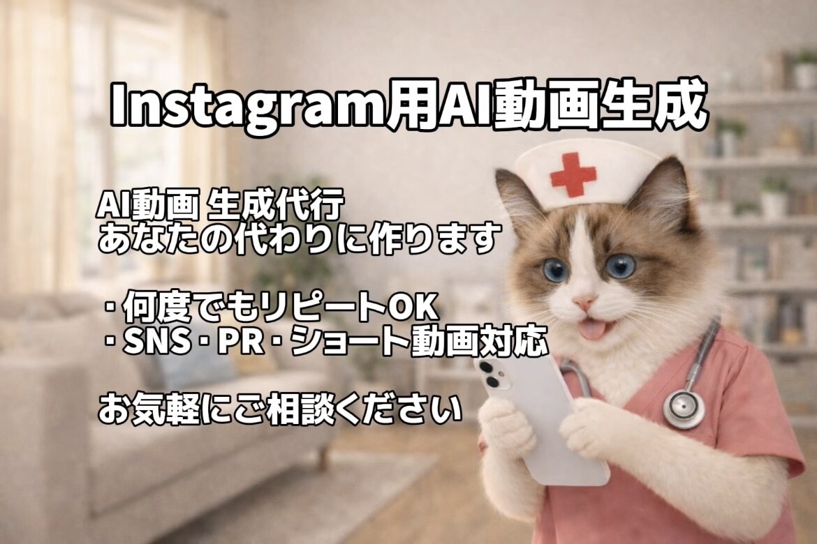 AI動画生成代行｜SNS・PR向け動画を制作します イメージを伝えるだけで、AI動画を制作します。 イメージ1