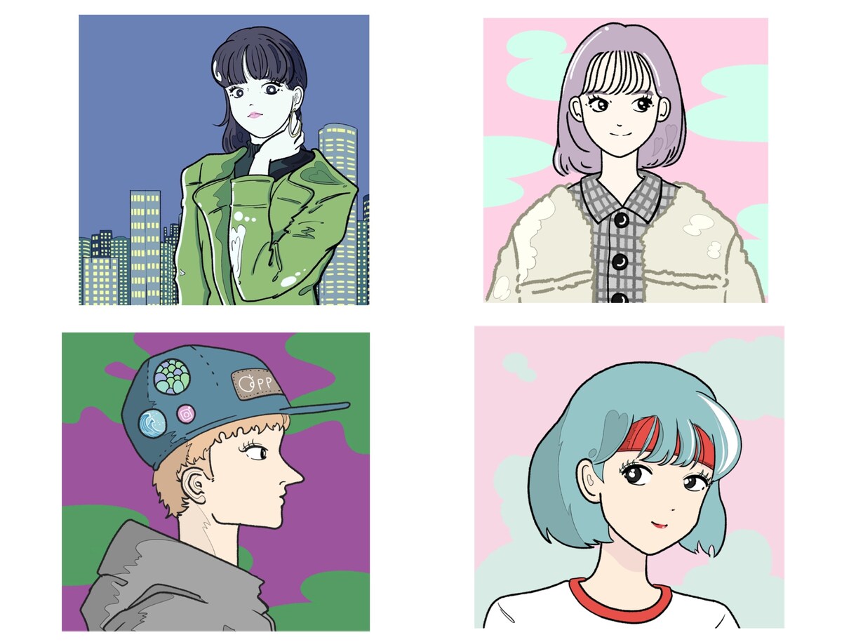 好評依頼受付中！】レトロポップなイラスト描きます 80s,90s感のあるエモいイラスト！気軽にご相談下さい イメージ5