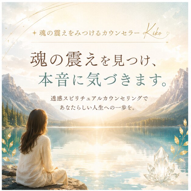 あなたの魂が望む人生を一緒に探します 透感カウンセリングで人生の方向性を整理 イメージ1